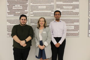 (L-R) Noah Reisman, fourth year BScN student, Sandra Carroll, Vice-Dean, Faculty of Health Sciences and Executive Director, Nursing, Rafay Shah, fourth year BScN student