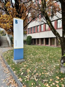 Entrance to the School of Nursing at Berne University of Applied Sciences